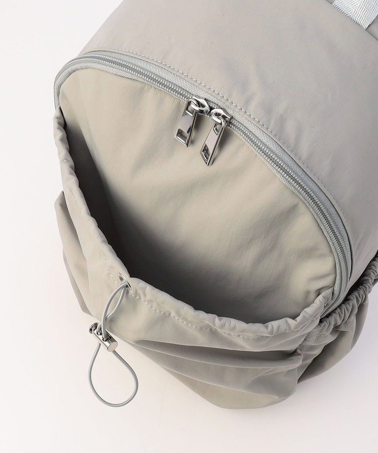 GATHERED NYLON BACKPACK