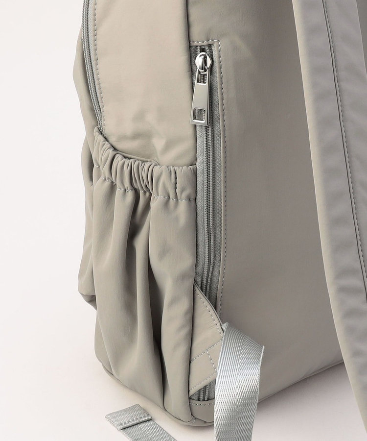 GATHERED NYLON BACKPACK