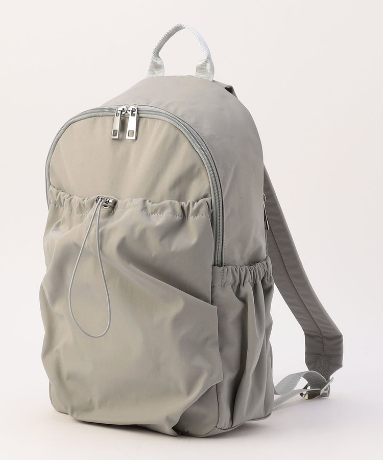 GATHERED NYLON BACKPACK