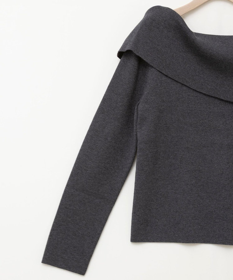 【安心デザイン】《手洗い可能》マチ付きオフショルラメプルオーバー