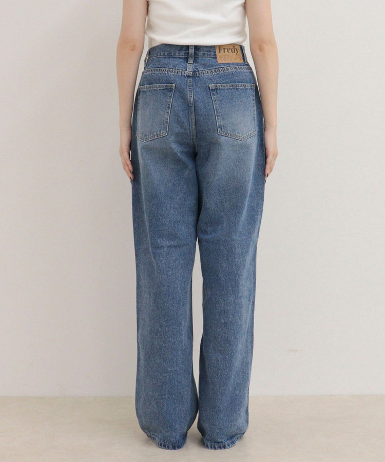 Soft color straight Denim