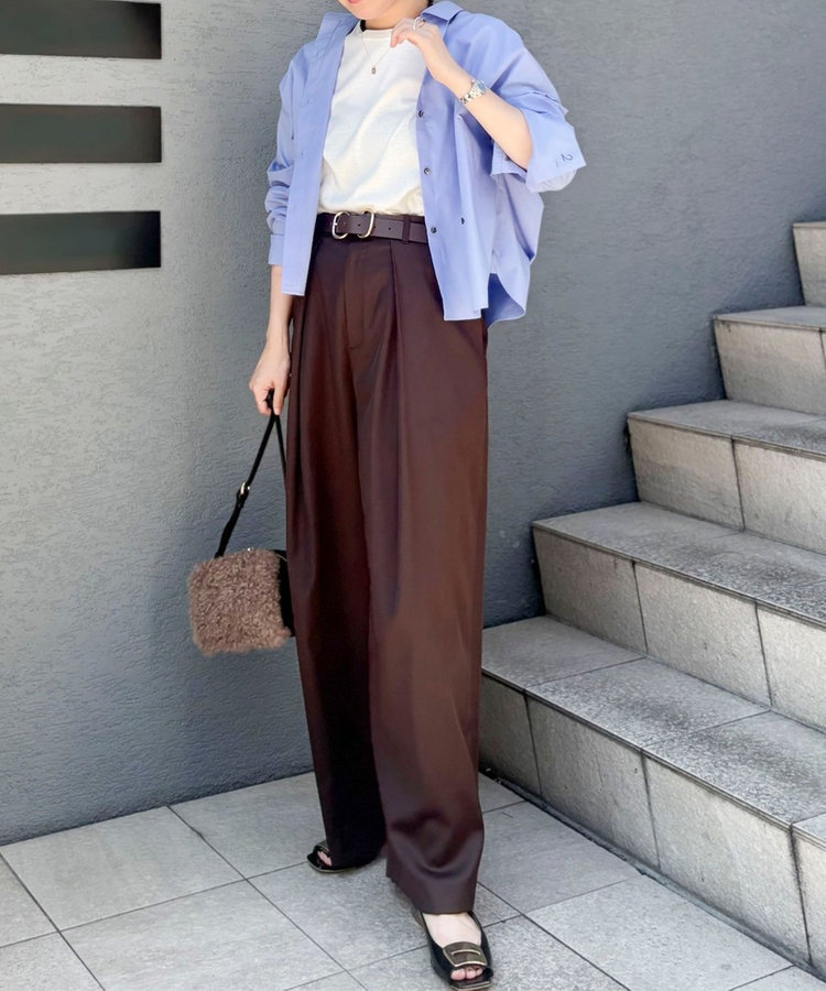 【一部WEB限定サイズ】ウォッシャブルロビンソンツイルデザインパンツ