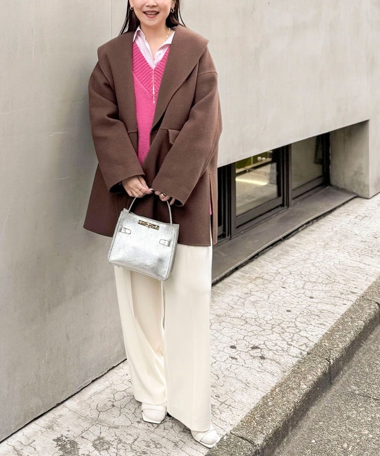 一部WEB限定色】SUPER140リバーショールコート（5-0030-6-08-001