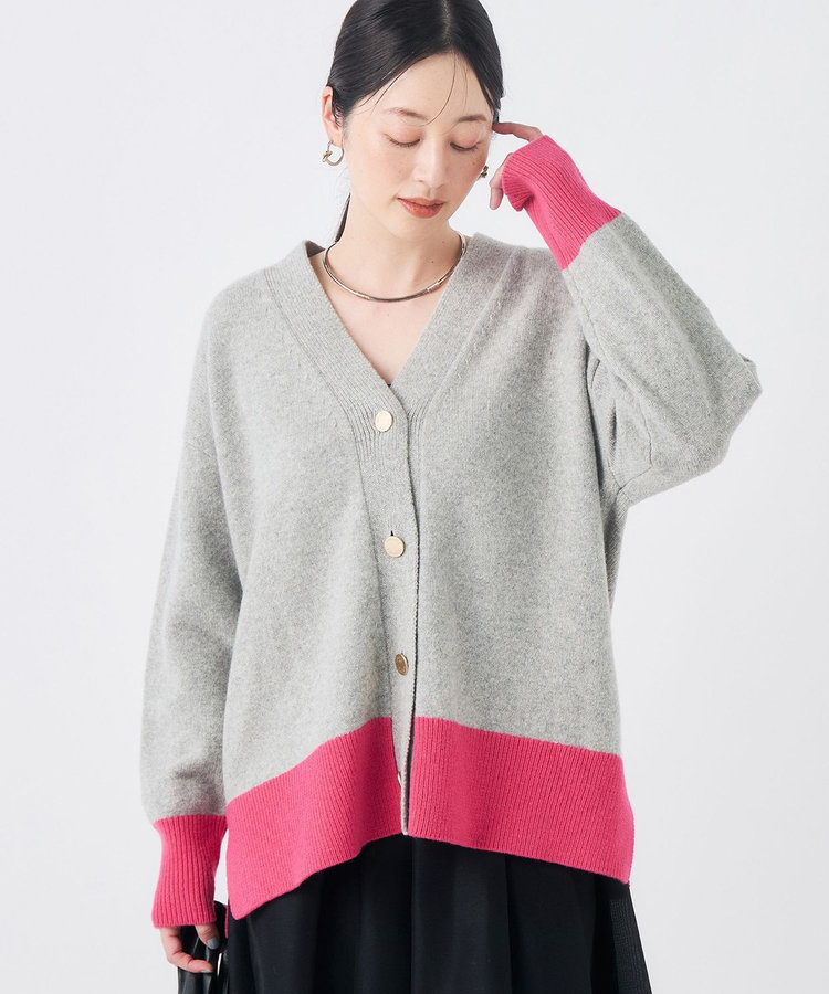 【WEB＆一部店舗限定カラーあり】MUSICゆったりVネックカーディガン