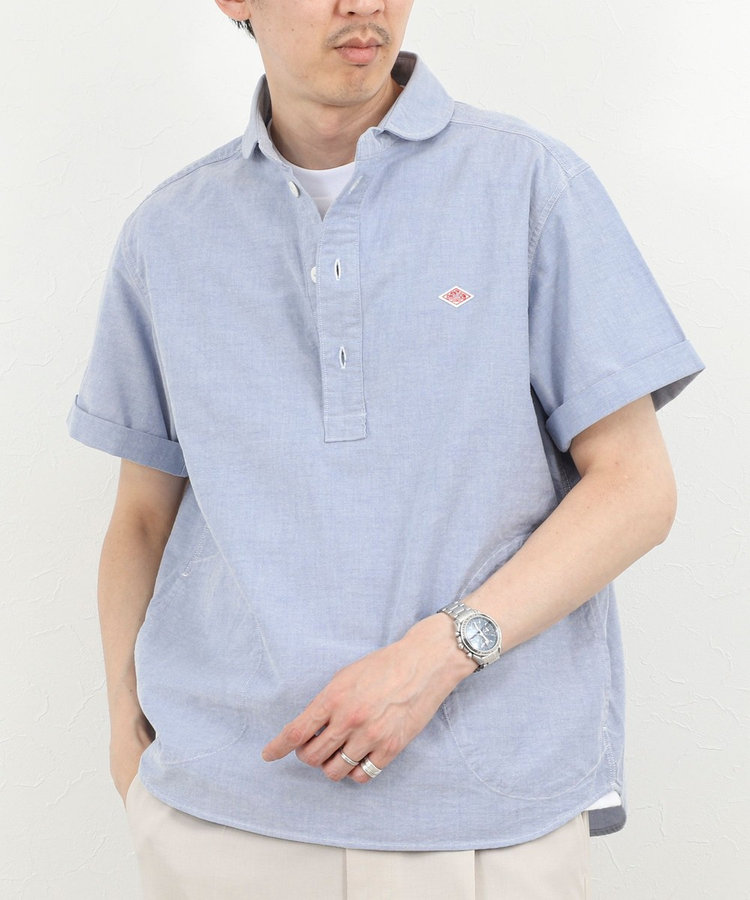 DANTON/ダントン】ROUND COLLAR P.O SHIRT SS 26SS（DT-B0284 SOX）（6