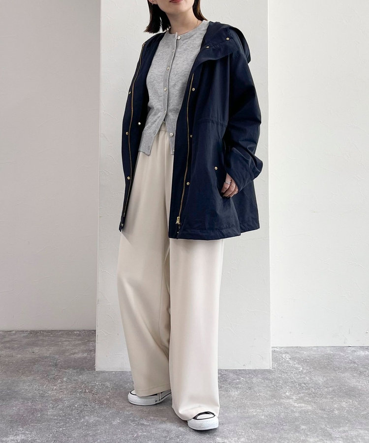 撥水加工ミディ丈フードブルゾン（4-0021-5-24-003）｜fredy emue