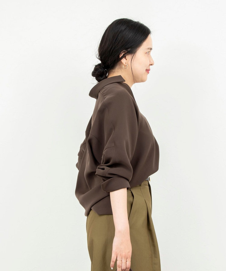 【一部WEB限定カラーアイテム】《セットアップ対応》ウォッシャブルツイルスキッパーシャツ