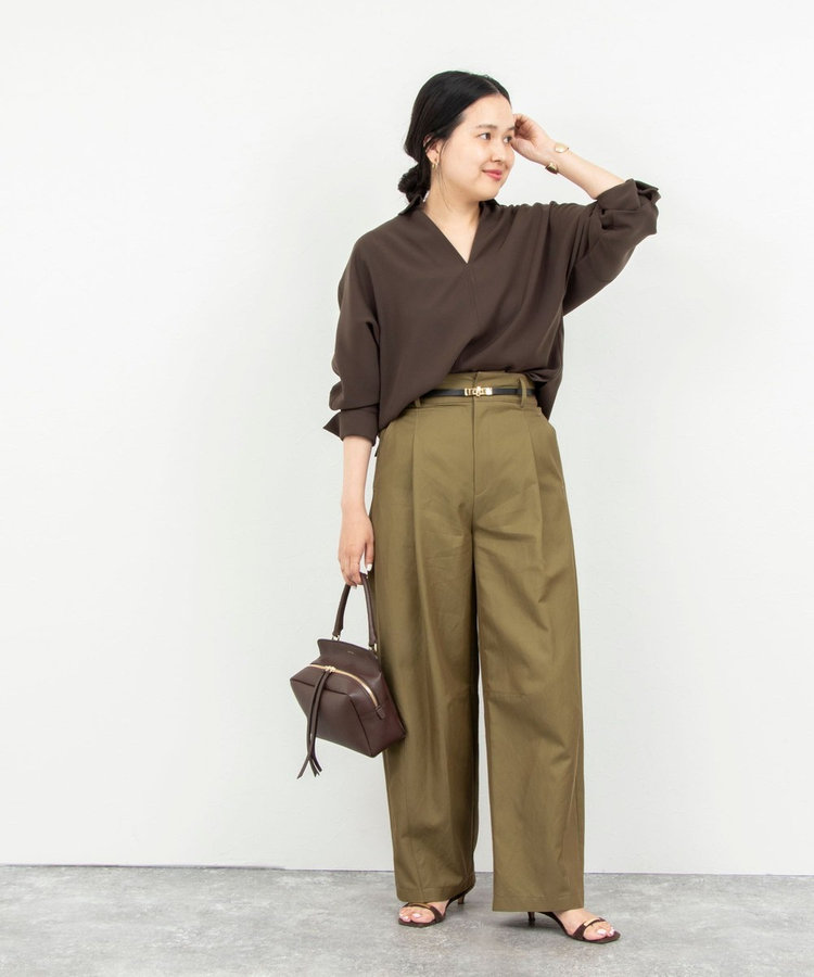 【一部WEB限定カラーアイテム】《セットアップ対応》ウォッシャブルツイルスキッパーシャツ