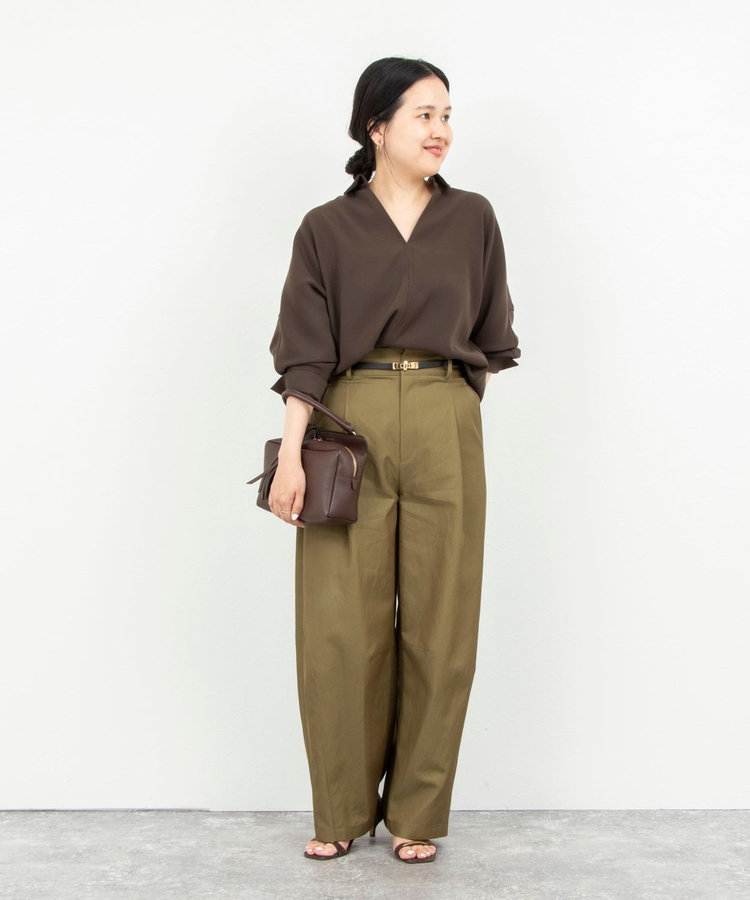 【一部WEB限定カラーアイテム】《セットアップ対応》ウォッシャブルツイルスキッパーシャツ
