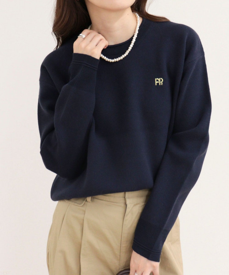 【WEB限定】FR刺繍スウェットニットプルオーバー