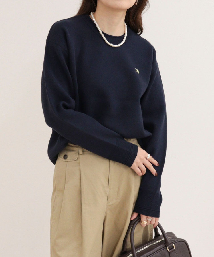 【WEB限定】FR刺繍スウェットニットプルオーバー