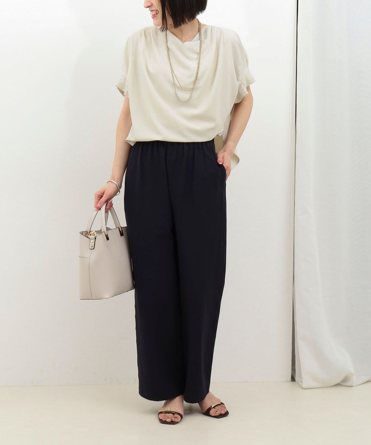 《UVカット接触冷感》ハイストレッチブラウス