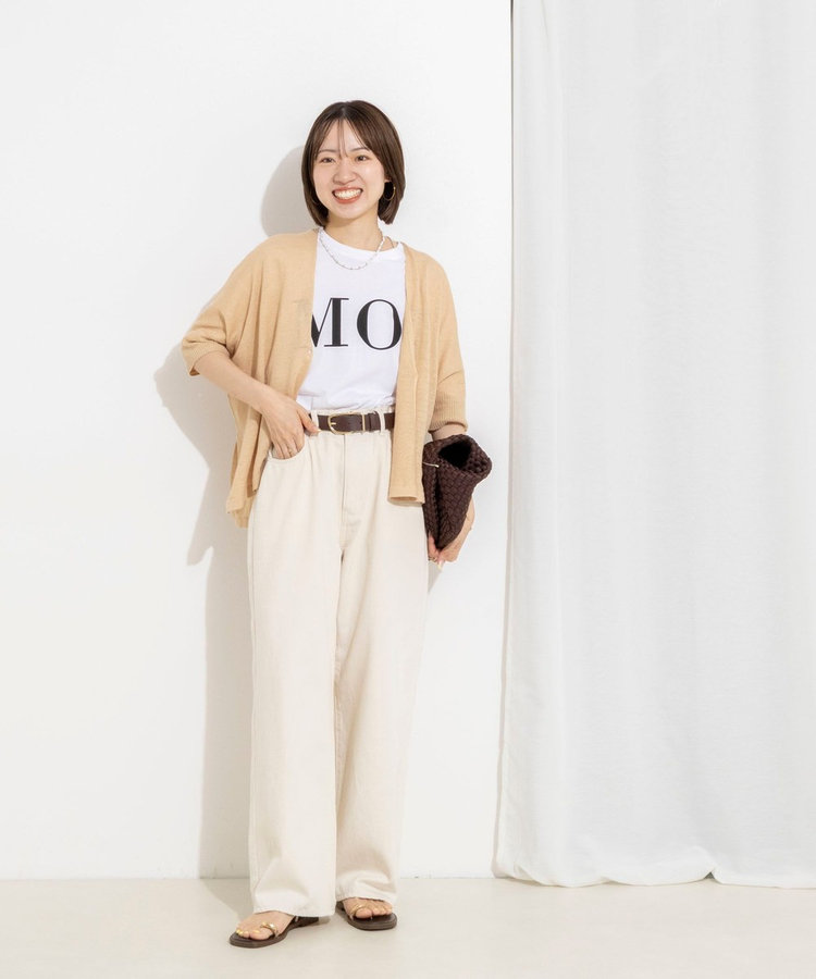 《手洗い可能》フレンチリネンボレロカーデ