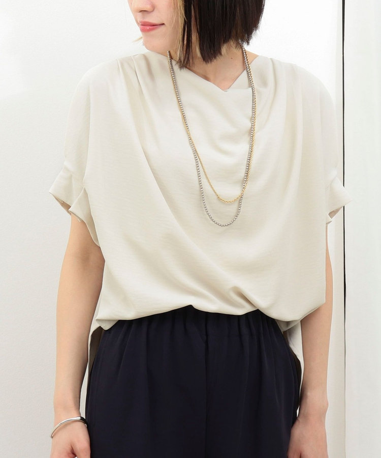 《UVカット接触冷感》ハイストレッチブラウス