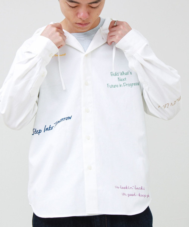 【大好評企画】Message メッセージ刺繍 フードオックスシャツ パート3