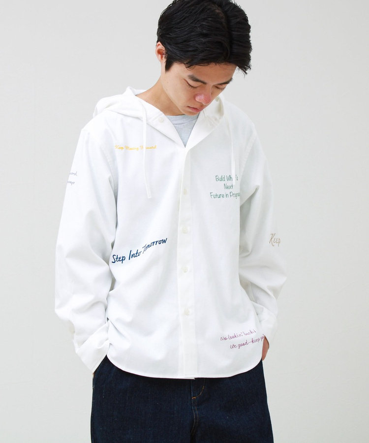【大好評企画】Message メッセージ刺繍 フードオックスシャツ パート3