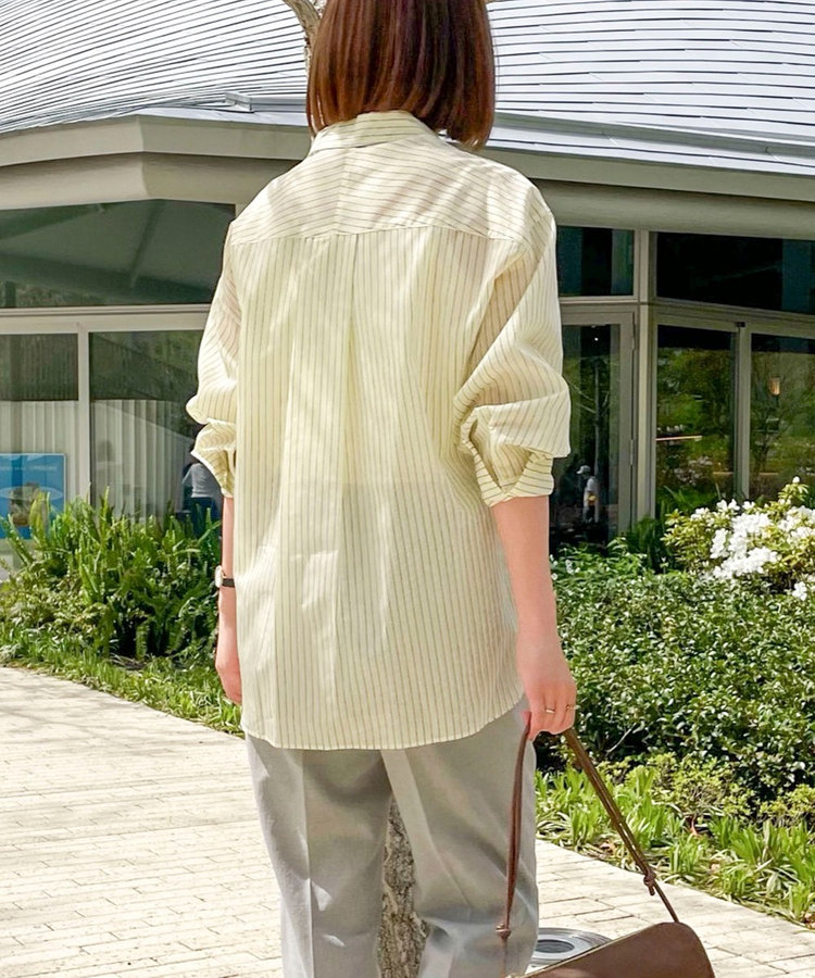 ウォッシャブルMARSALAシアーストライプ3WAYシャツ