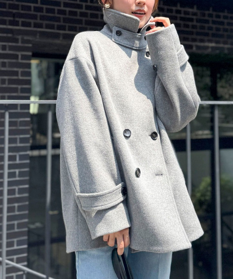 【一部WEB限カラー】ウールカシミヤダブルブレストコート