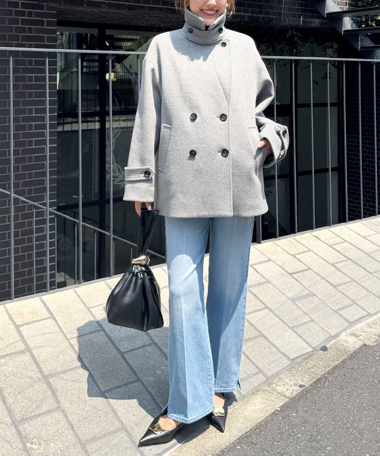 【一部WEB限カラー】ウールカシミヤダブルブレストコート