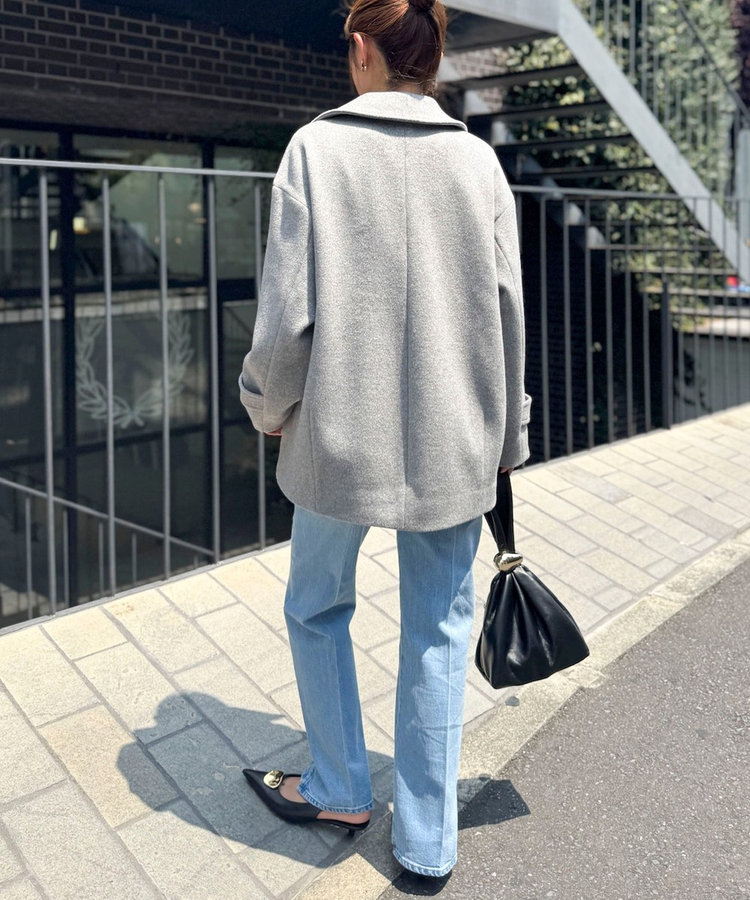 【一部WEB限カラー】ウールカシミヤダブルブレストコート