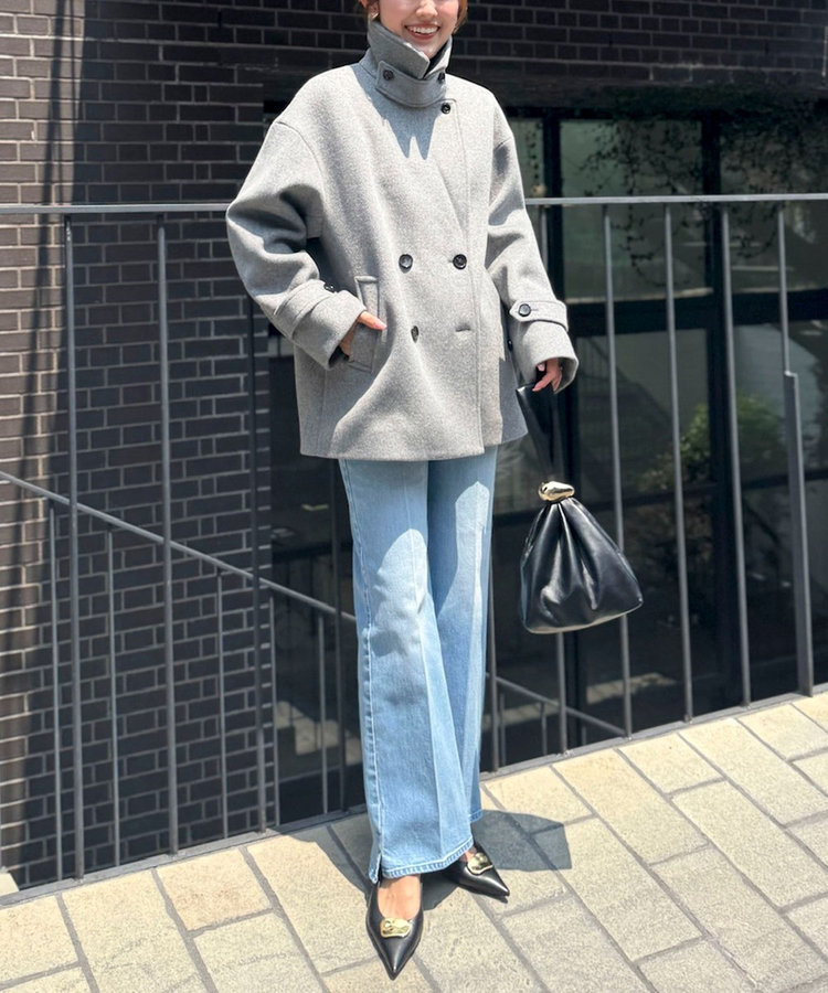【一部WEB限カラー】ウールカシミヤダブルブレストコート