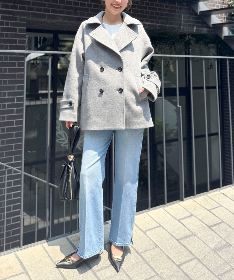 【一部WEB限カラー】ウールカシミヤダブルブレストコート