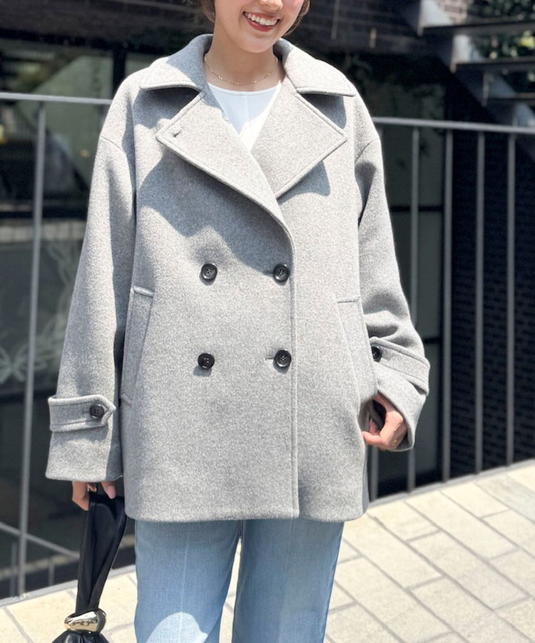 【一部WEB限カラー】ウールカシミヤダブルブレストコート