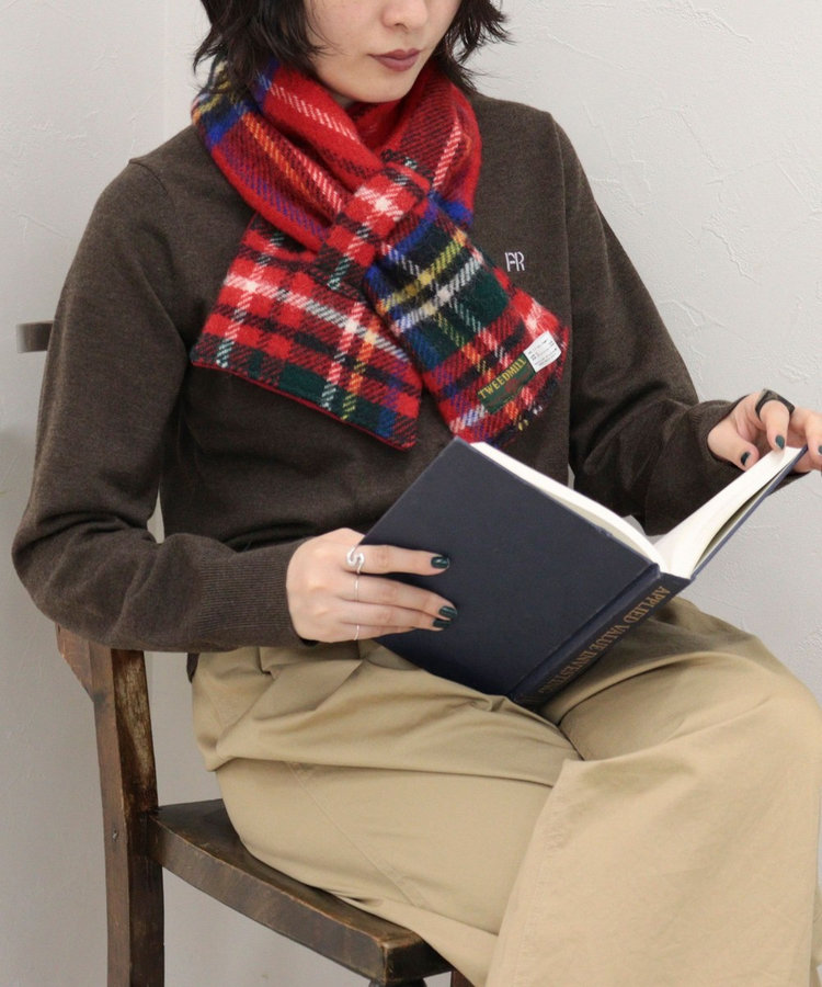【TWEEDMILL/ツイードミル】別注カラーウール×フリースリバーマフラー