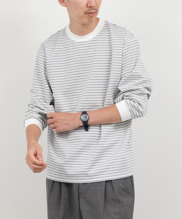 超長綿シルケットボーダーTシャツL/S 26AW