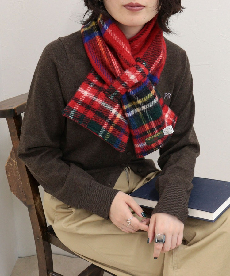 【TWEEDMILL/ツイードミル】別注カラーウール×フリースリバーマフラー