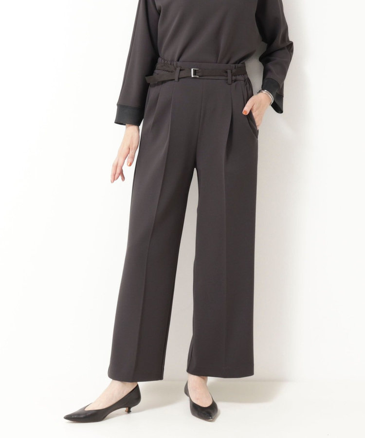 《セットアップ対応》ハイストレッチジョーゼットパンツ