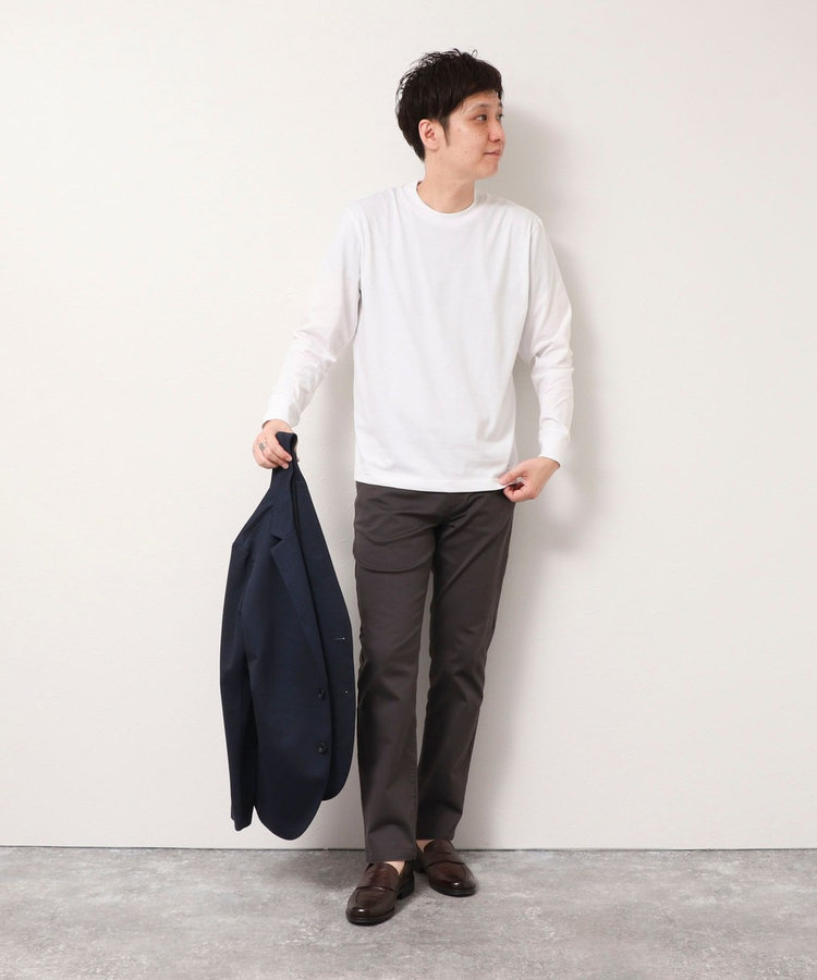 《ビジカジ対応》シルケット天竺 JACKET-Tシャツ 長袖