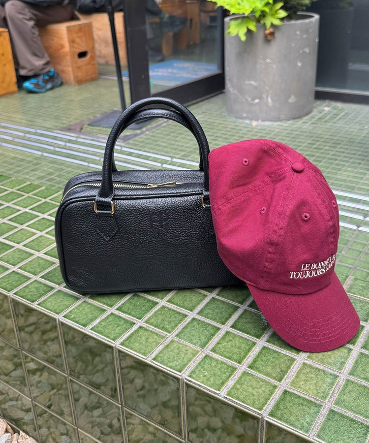 FR横長レザーボストンバッグ