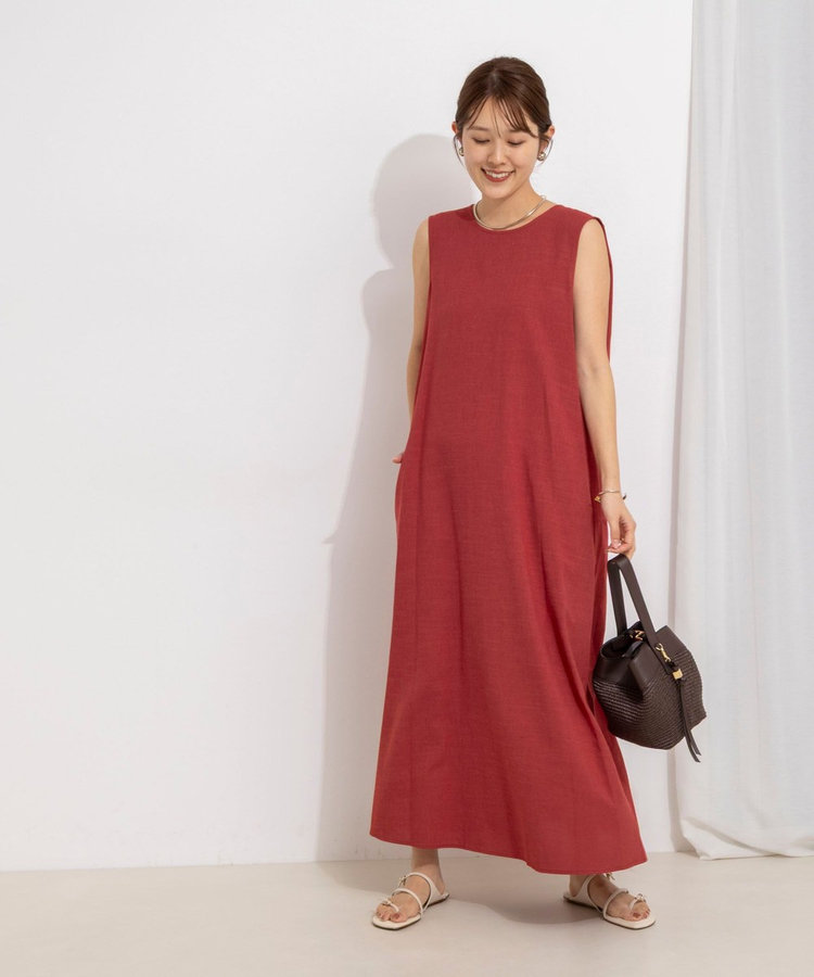 【WEB限定】ウォッシャブルバックツイストドレス