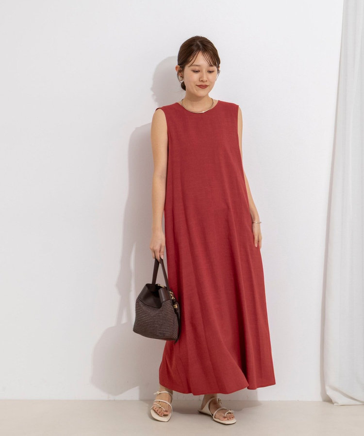 【WEB限定】ウォッシャブルバックツイストドレス