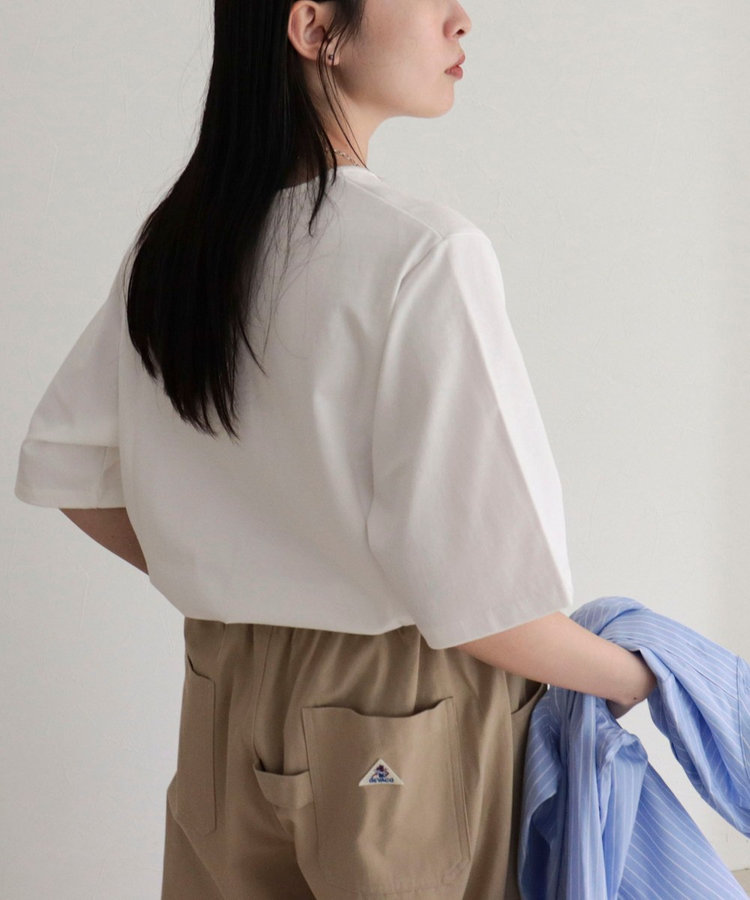【GEVACO/ゲバコ】別注レディースヘンリーネックTシャツ