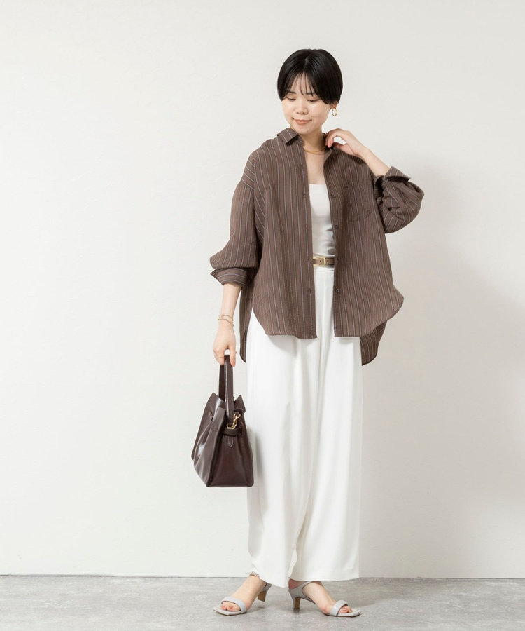 ［WEB限定 SPECIAL SALE！］《セットアップ対応》NEW morisachiウォッシャブルツイルイージーワイドパンツ