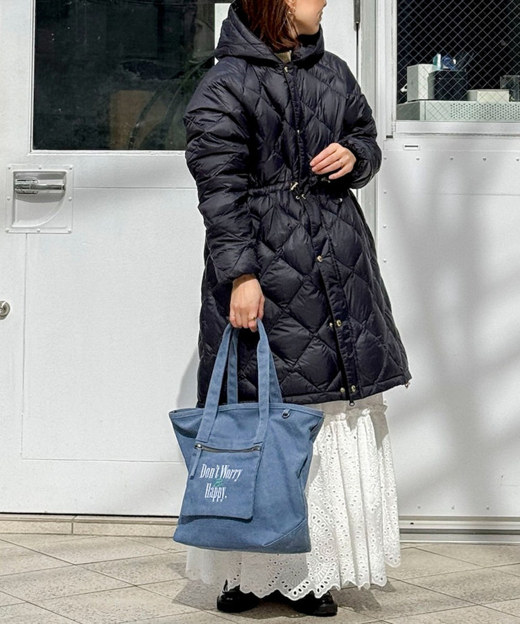 TAION/タイオン】別注ミドル丈Aラインフードダウン（5-0205-6-08-001