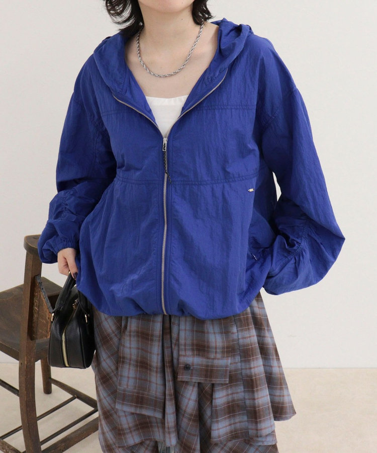 撥水フーディボリュームブルゾン