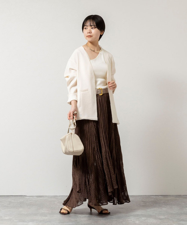 【WEB限定】ウォッシャブルシアーチェックプリーツスカート