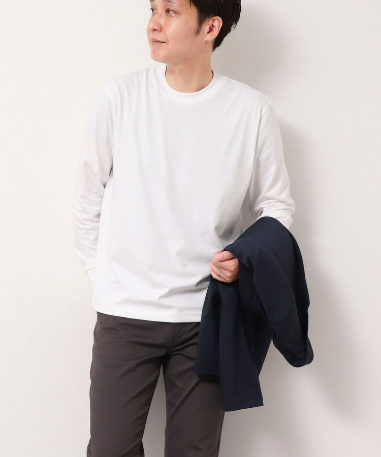 《ビジカジ対応》シルケット天竺 JACKET-Tシャツ 長袖
