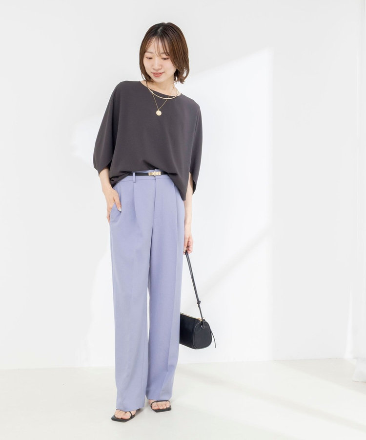 【WEB限定】ウォッシャブルジョーゼットコクーンブラウス