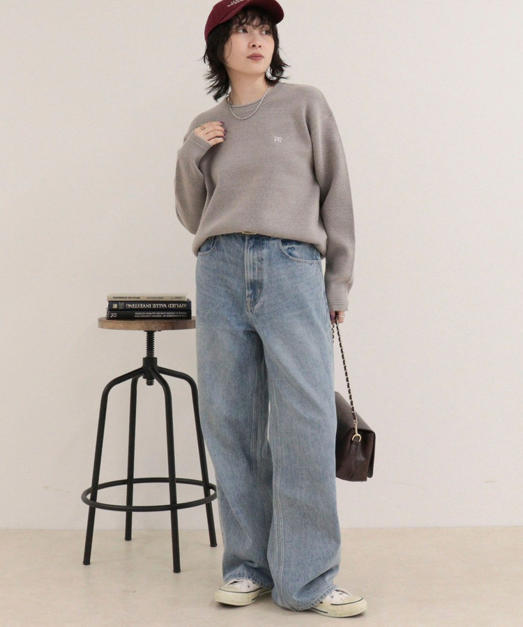 【WEB限定】FR刺繍スウェットニットプルオーバー