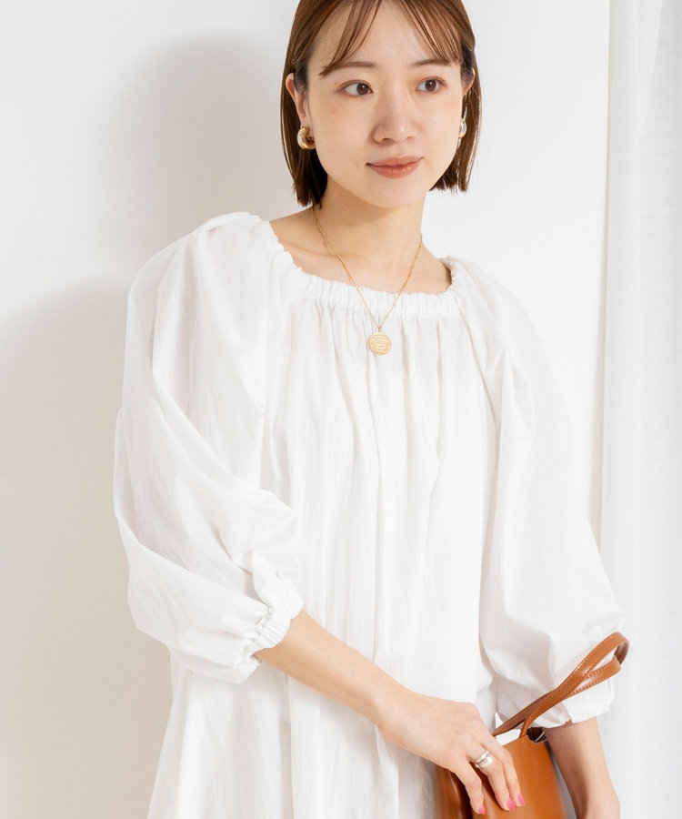 【WEB限定】ウォッシャブルボリュームスリーブワンピース
