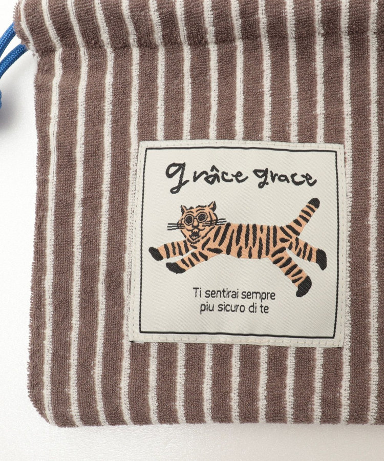 【grâce grace/グラスグラス】グラスケパイルキンチャクポーチ