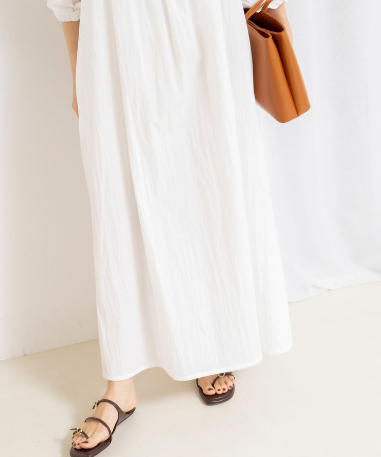 【WEB限定】ウォッシャブルボリュームスリーブワンピース