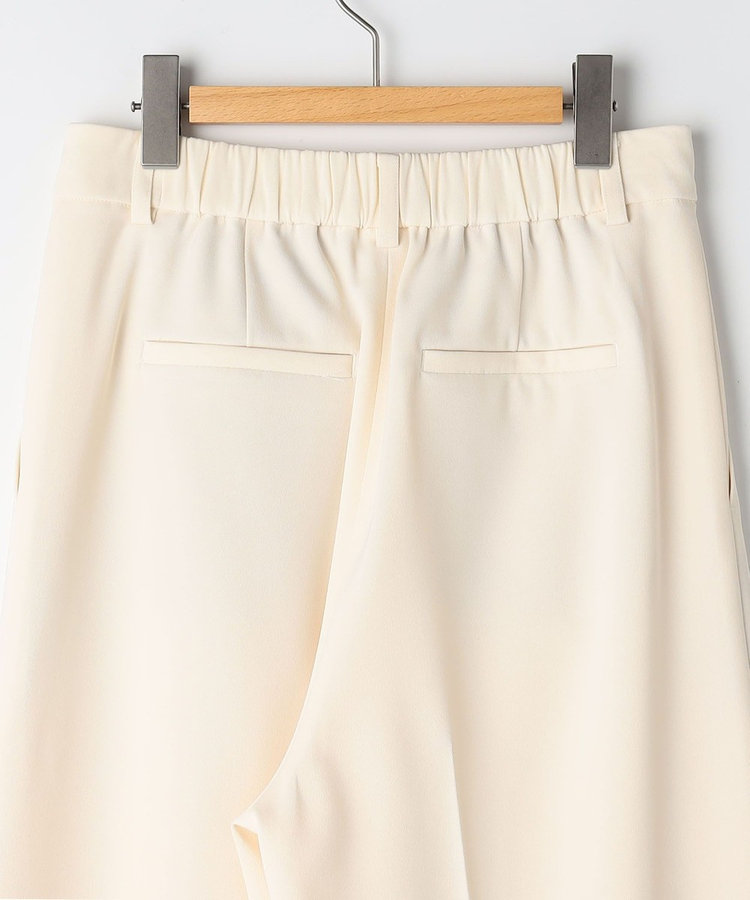 ウォッシャブル強撚ツイルワイドパンツ