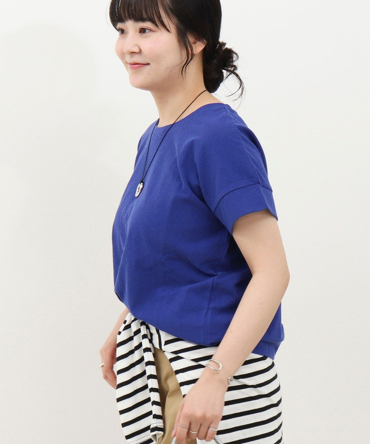 ドライタッチ天竺袖口ダブルTee