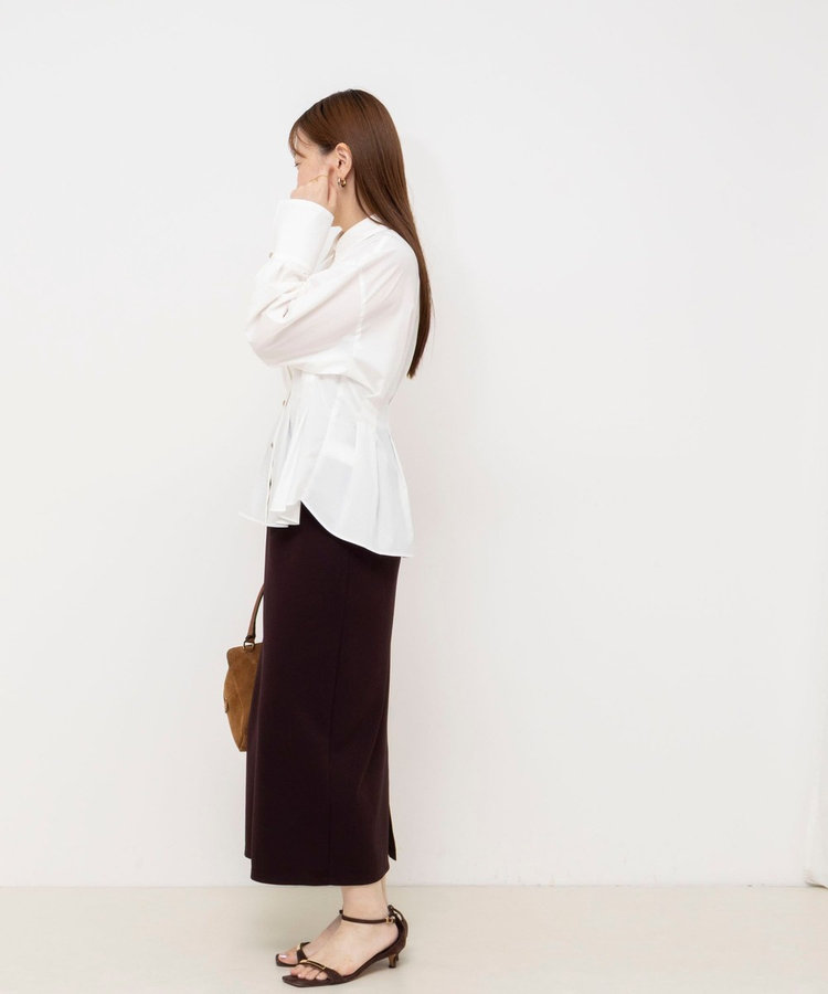 【一部WEB限定カラー】ウォッシャブルウエストタックストレッチシャツ