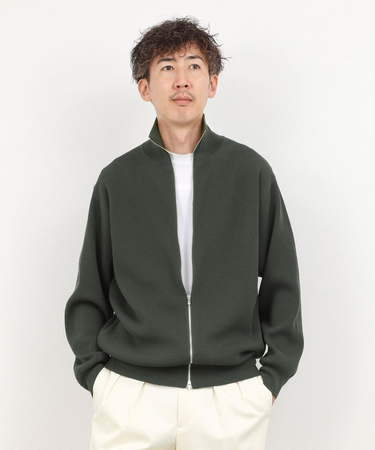 【BATONER/バトナー】HARD TWIST WOOL RIB DRIVERS KNIT ドライバーズニット 26AW